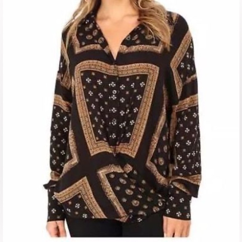 Free People Little Secrets Button-down Shirt - Size M